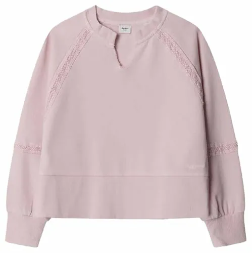Pepe Jeans Gabelle Felpa Bambina Girocollo Cotone Soft Wash