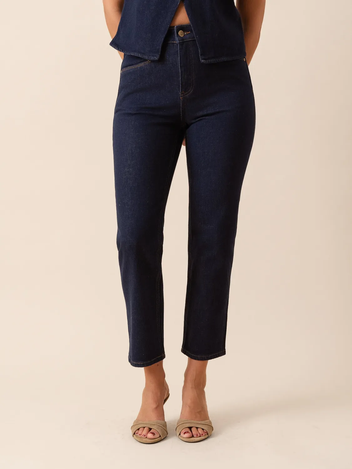 Oraije Milena jeans slim brut alla caviglia
