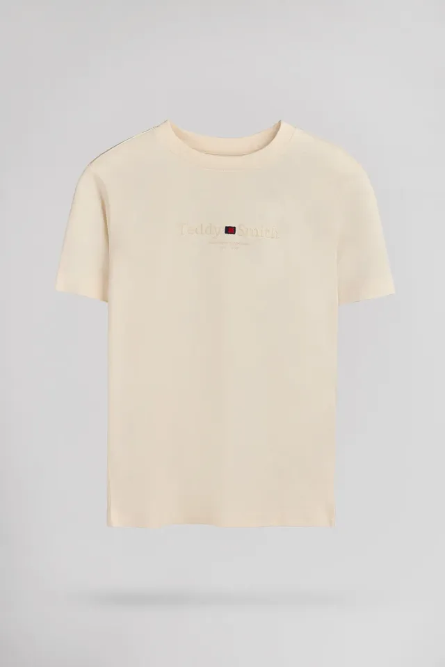 Teddy Smith T-Jim MC JR t-shirt bambino naturel