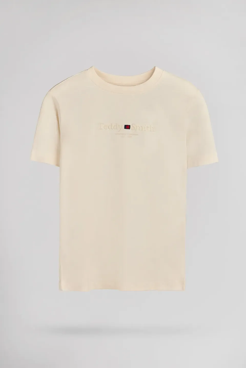 Teddy Smith T-Jim MC JR t-shirt bambino naturel