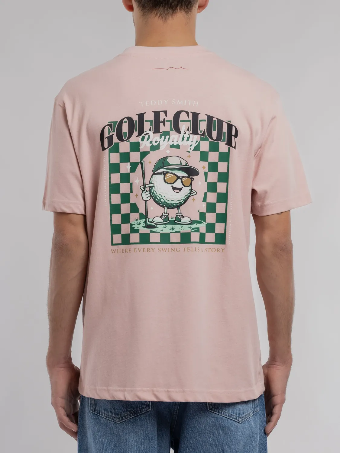 Teddy Smith T-Damien maglietta uomo rosa pastel ampia