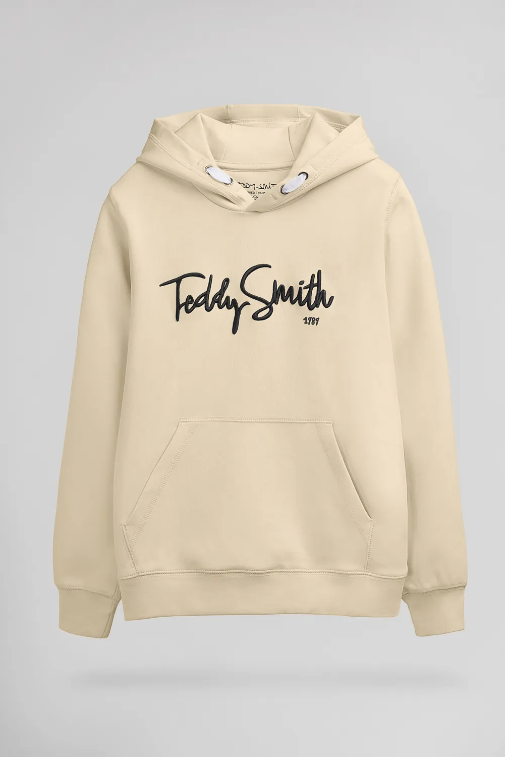 Teddy Smith S-Evry Felpa Bambino cappuccio beige