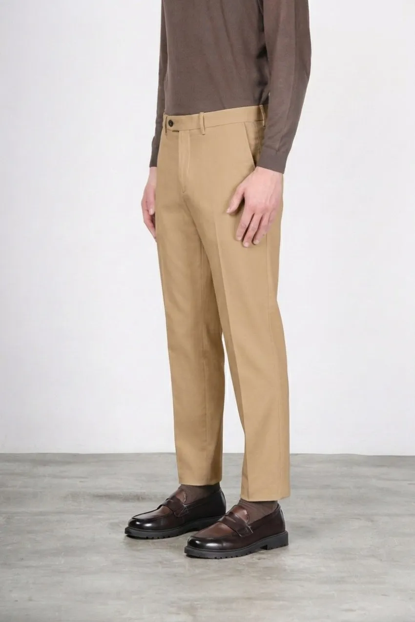 Mason's Paris pantalone chino beige scuro carrot fit