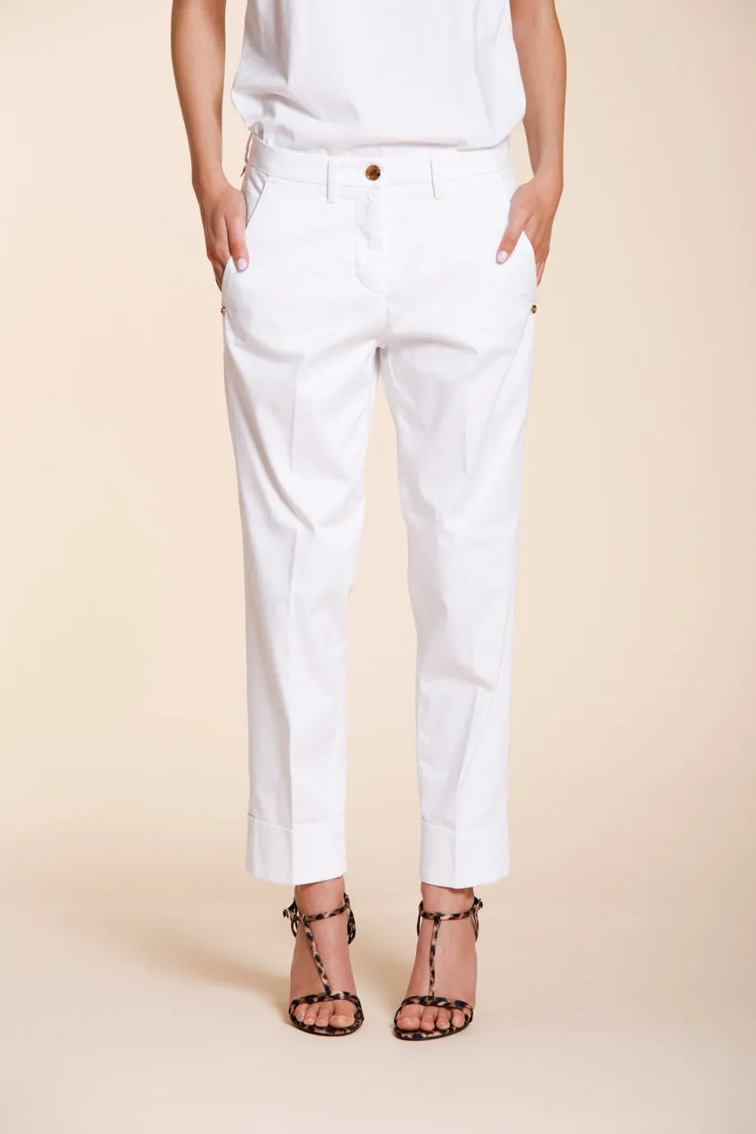 Mason's New York Carrot pantalone chino bianco raso carrot