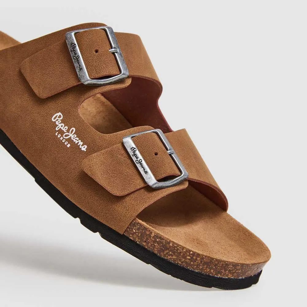 Pepe Jeans Bio Double Kepler sandali uomo 45 marroni