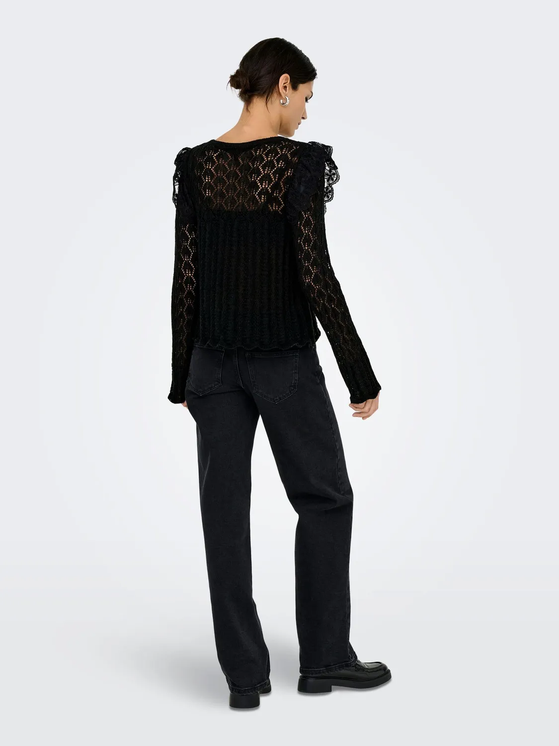 ONLY Onlashley LS O-Neck Mix Knt maglione M girocollo