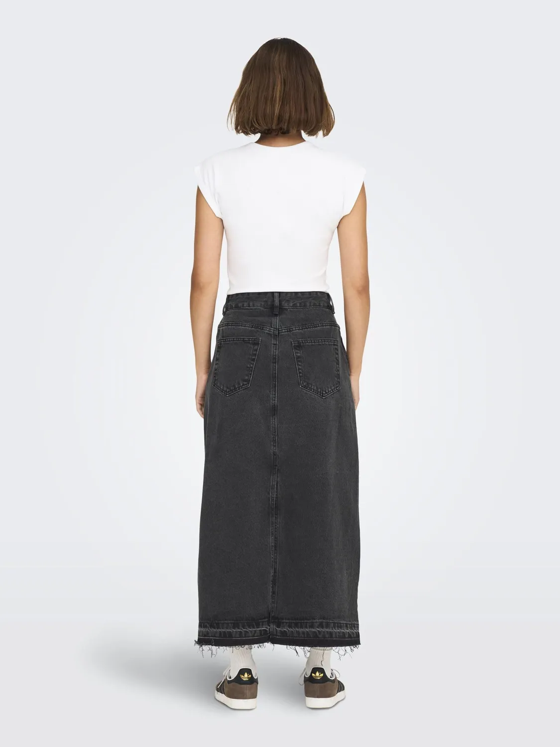 ONLY Onlnelia gonna jeans S nero delavé lunga