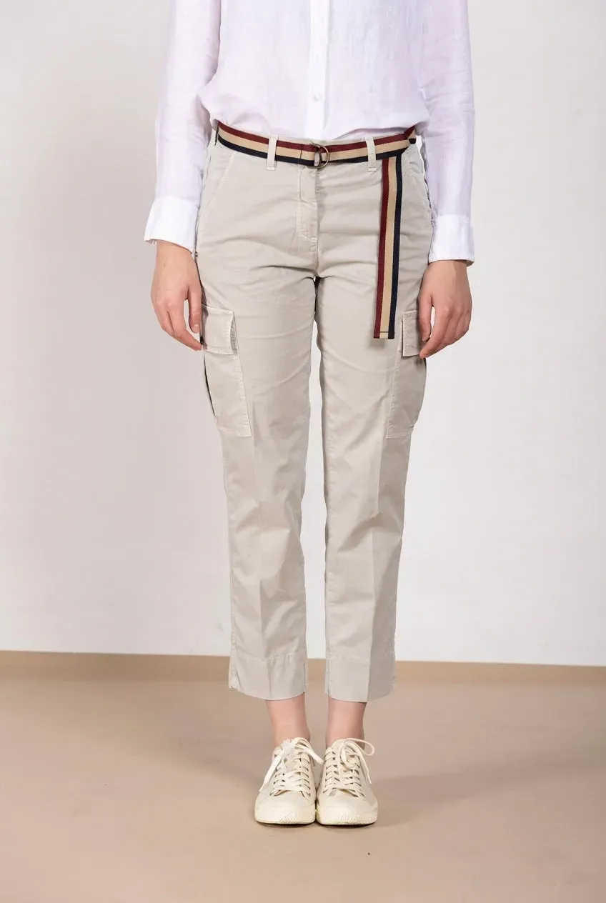 Mason's Marlene Cargo pantalone celeste carrot