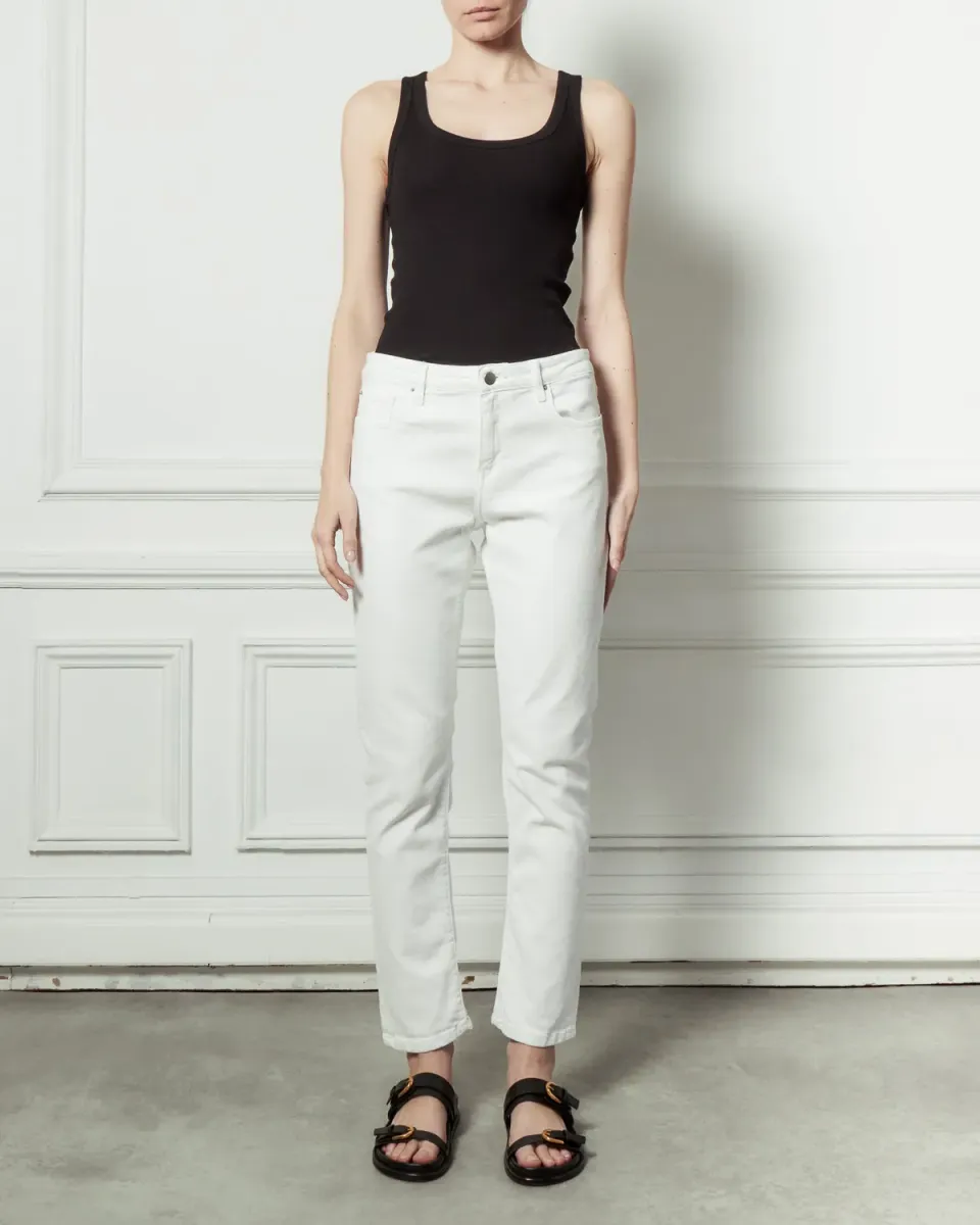 Acquaverde Crystal jeans slim bianco stretch