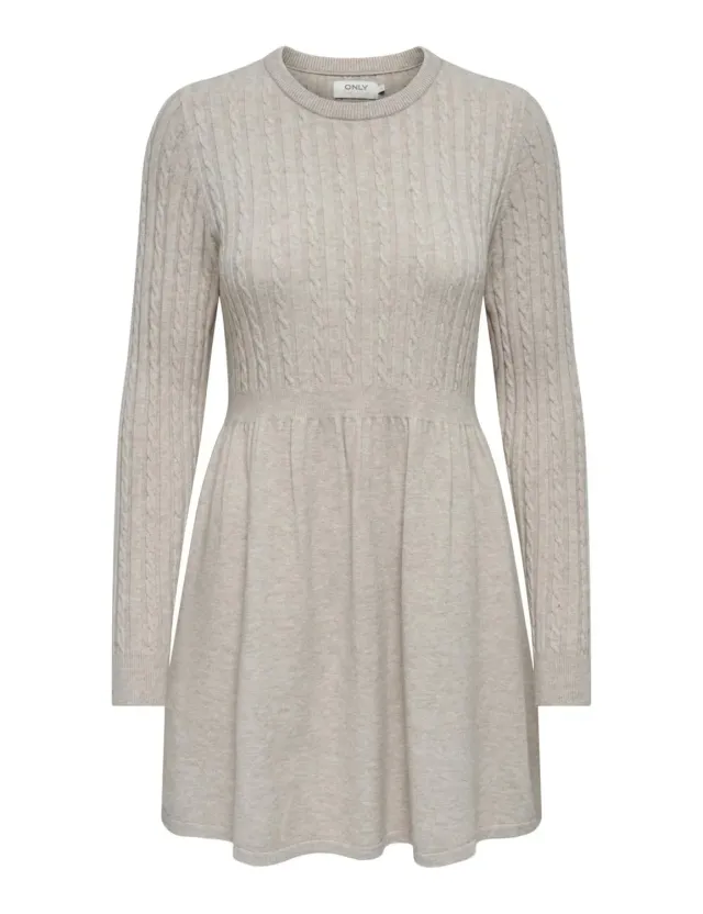 ONLY ONLFIA Abito in Maglia Midi Chocolate Torte