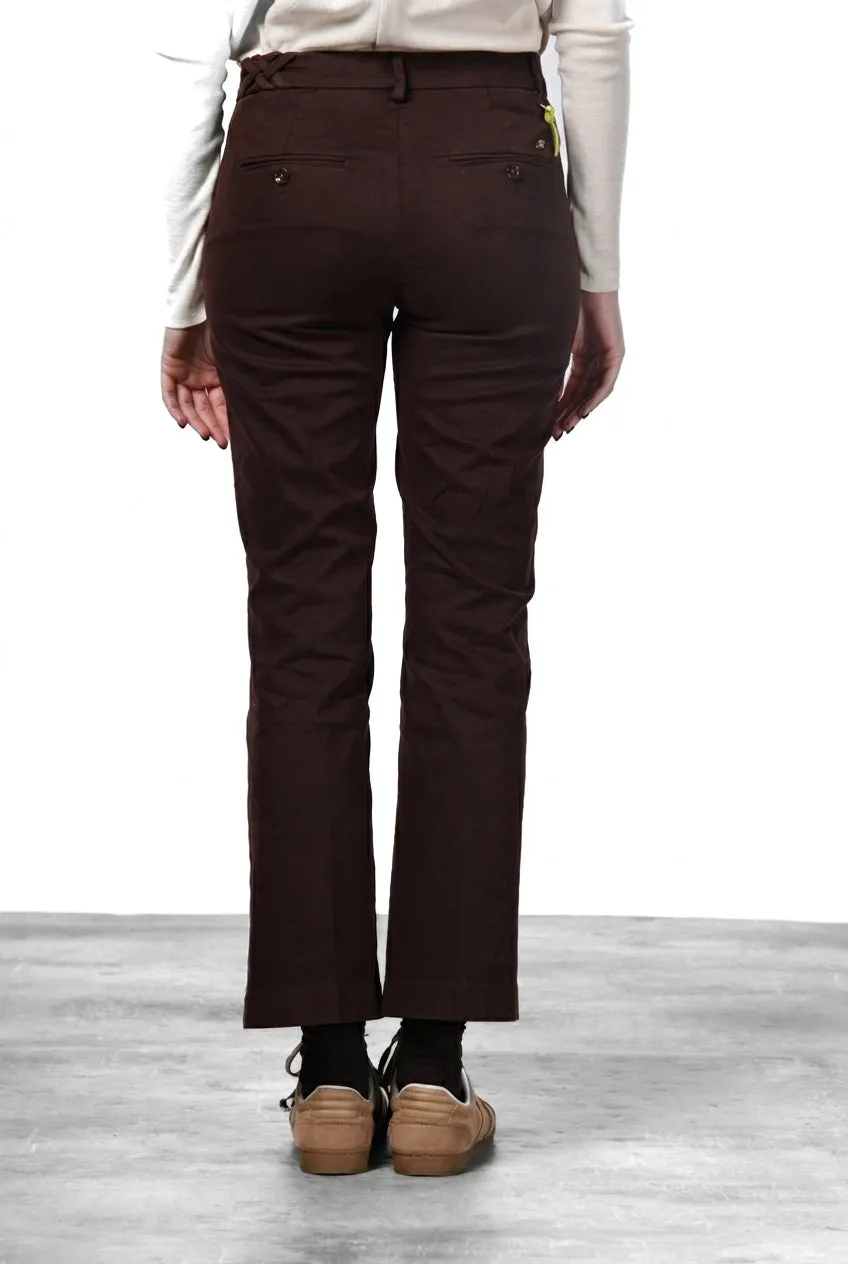 Mason's New York Trumpet pantalone donna vinaccia slim