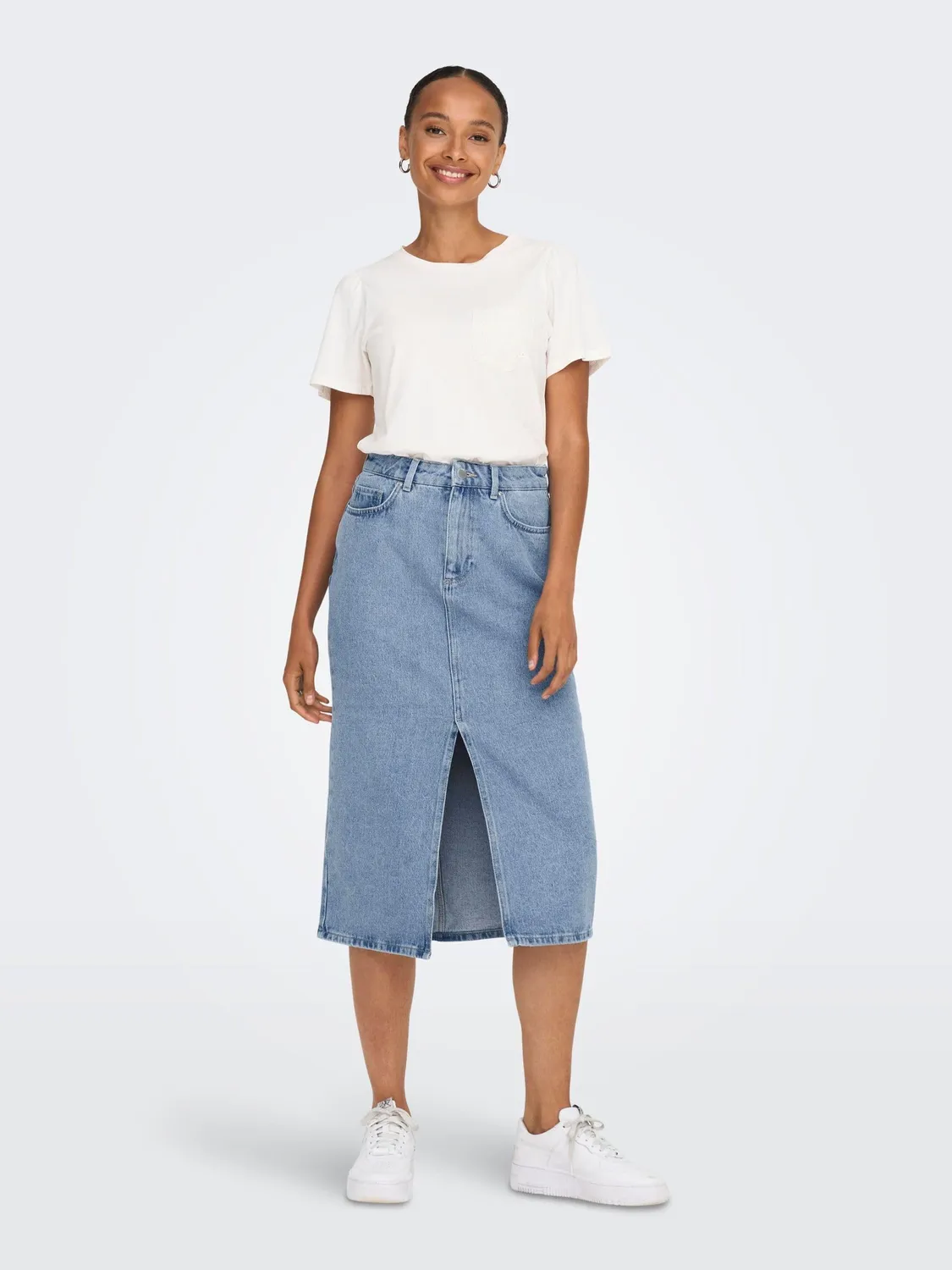 ONLY Onlbianca gonna denim donna blu denim