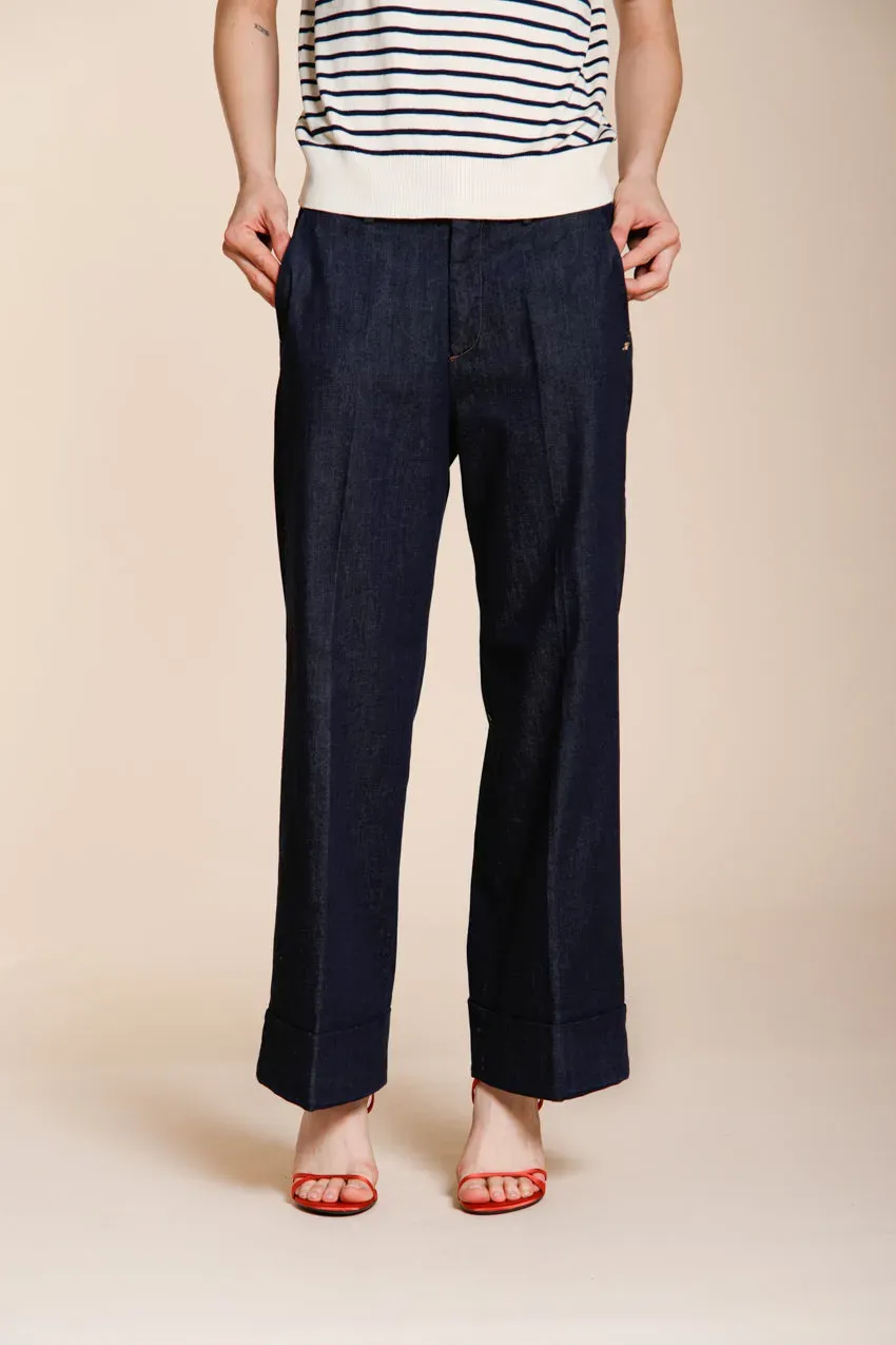 Mason's New York Studio Cropped chino denim blu