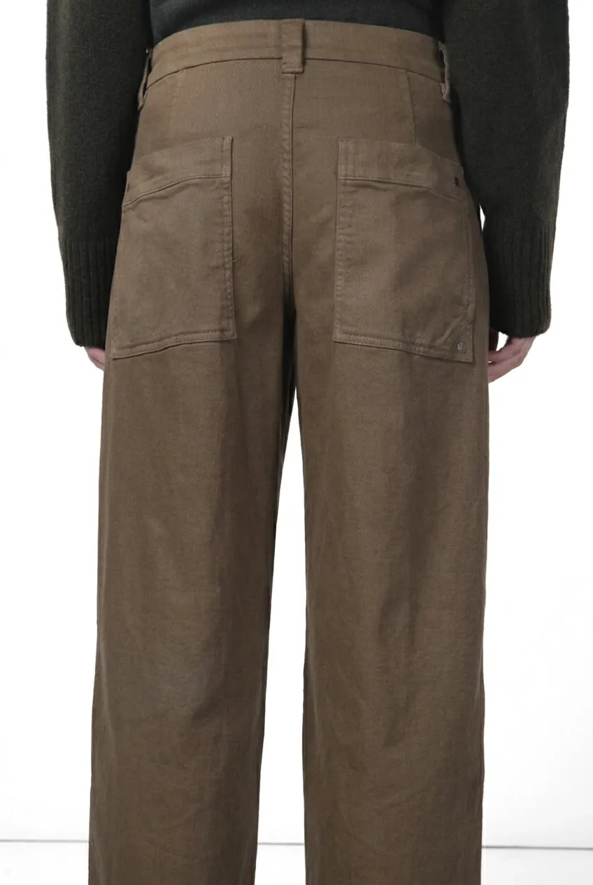 Mason's New York Palazzo pantalone chino tortora wide leg