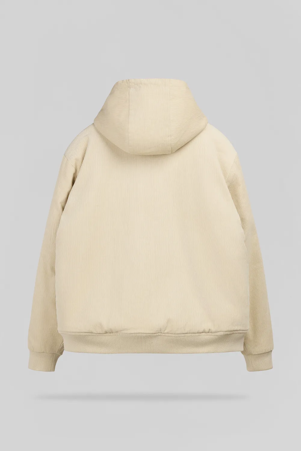 Teddy Smith B-Clement giubbotto beige velluto cappuccio