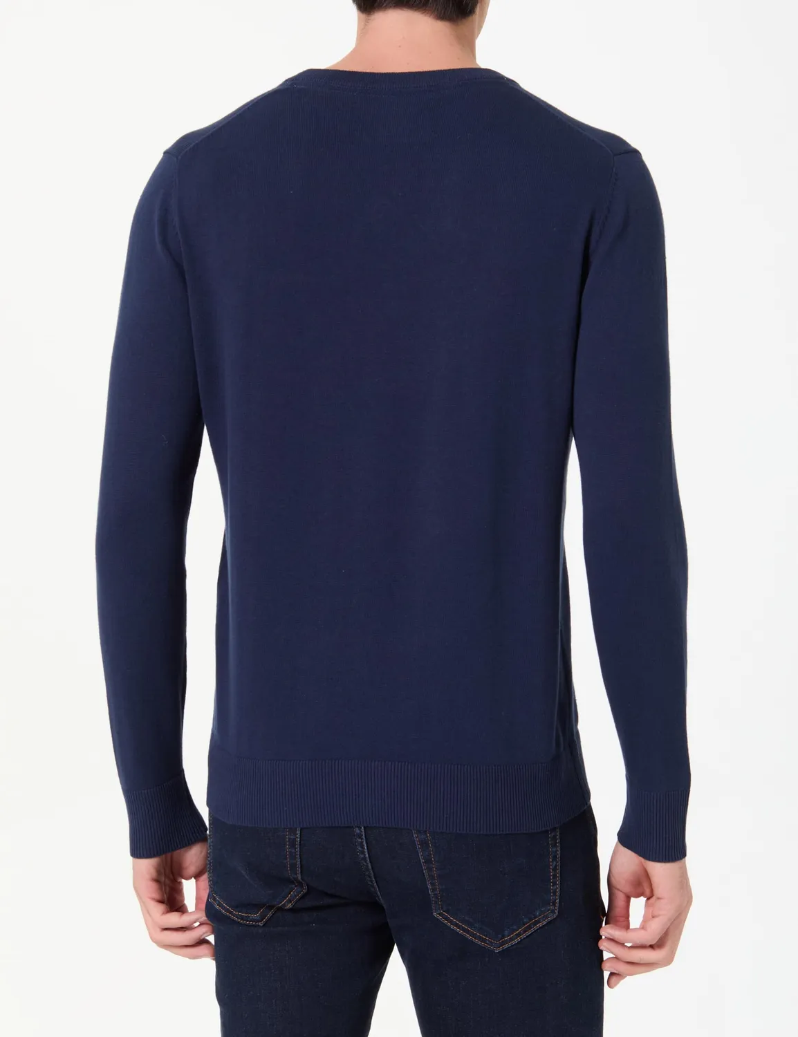 Pepe Jeans Basic V Sweater Maglione Uomo L Blu Cotone