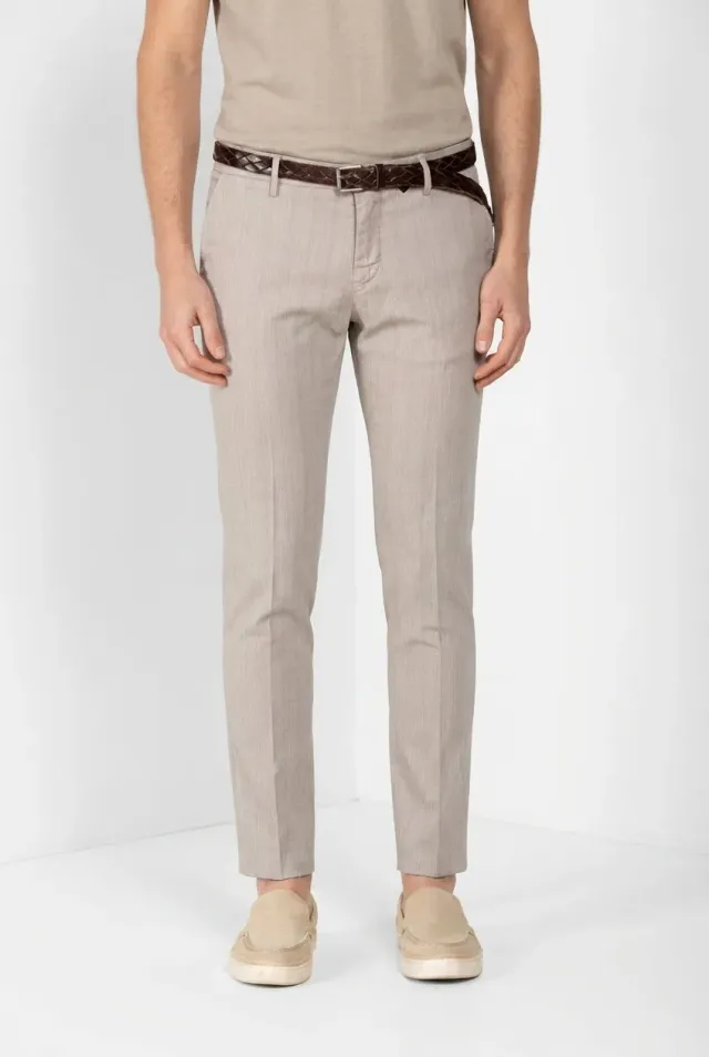 Mason's Milano pantalone chino beige chiaro extra slim