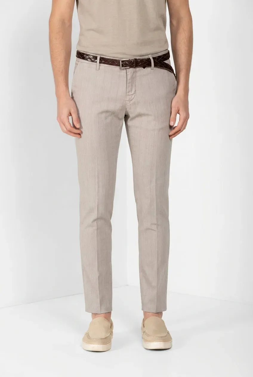 Mason's Milano pantalone chino beige chiaro extra slim