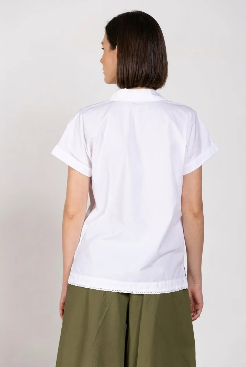 Mason’s Malibu Livia camicia bianca manica corta