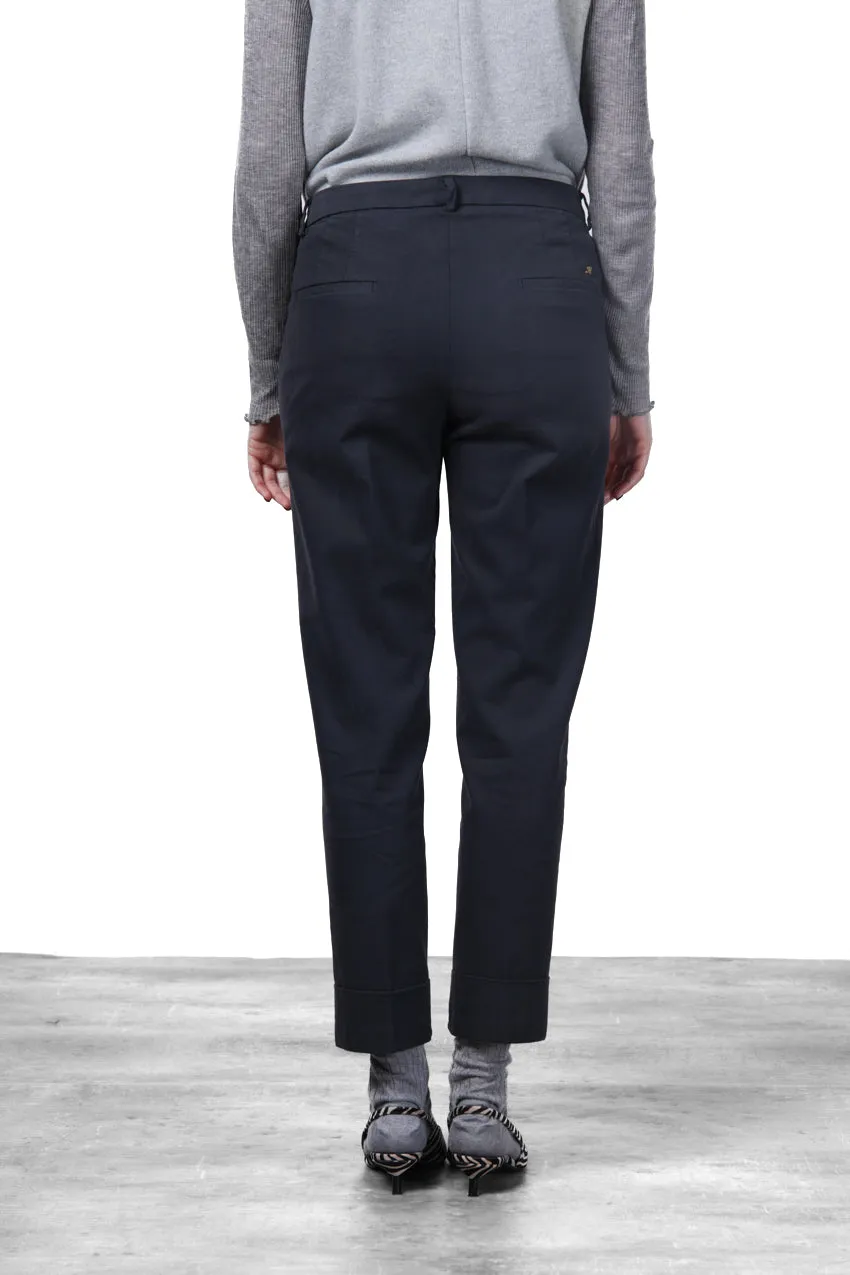 Mason's New York Carrot Chino Donna Blu Notte Carrot Fit Cotone
