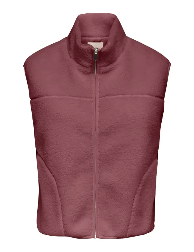 ONLY Onlbaby giacca teddy donna nera calda