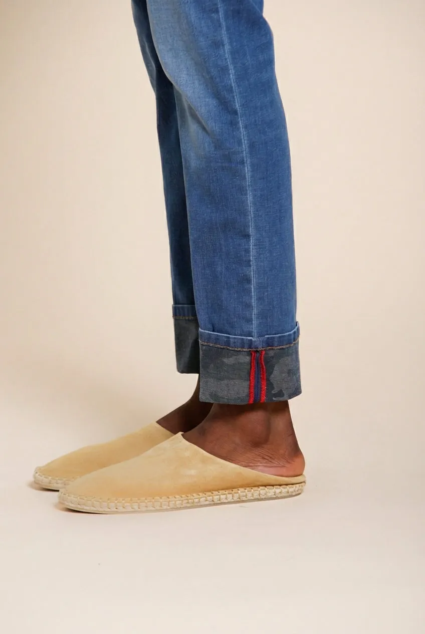 Mason's Harris jeans denim camouflage blu slim