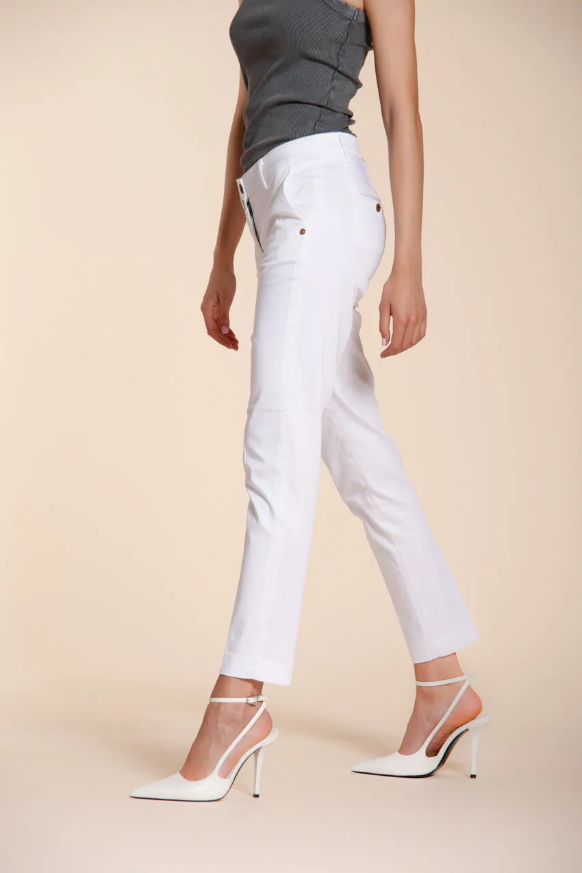 Mason's New York Slim chino donna bianco slim