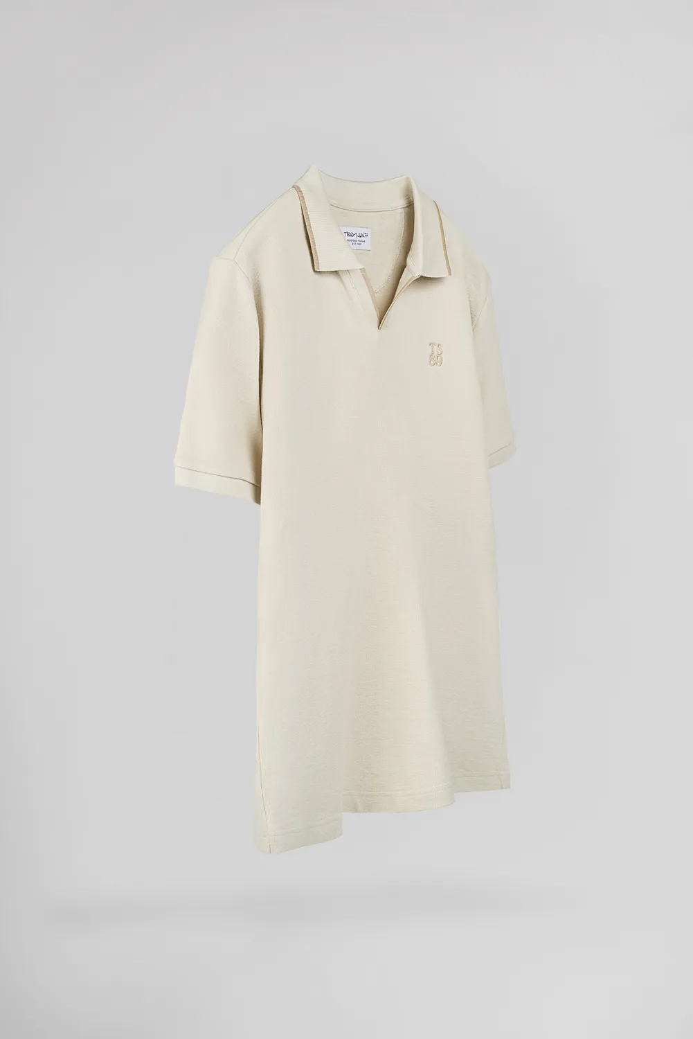 Teddy Smith P-Soner MC Polo Spugna Crema 100% Cotone