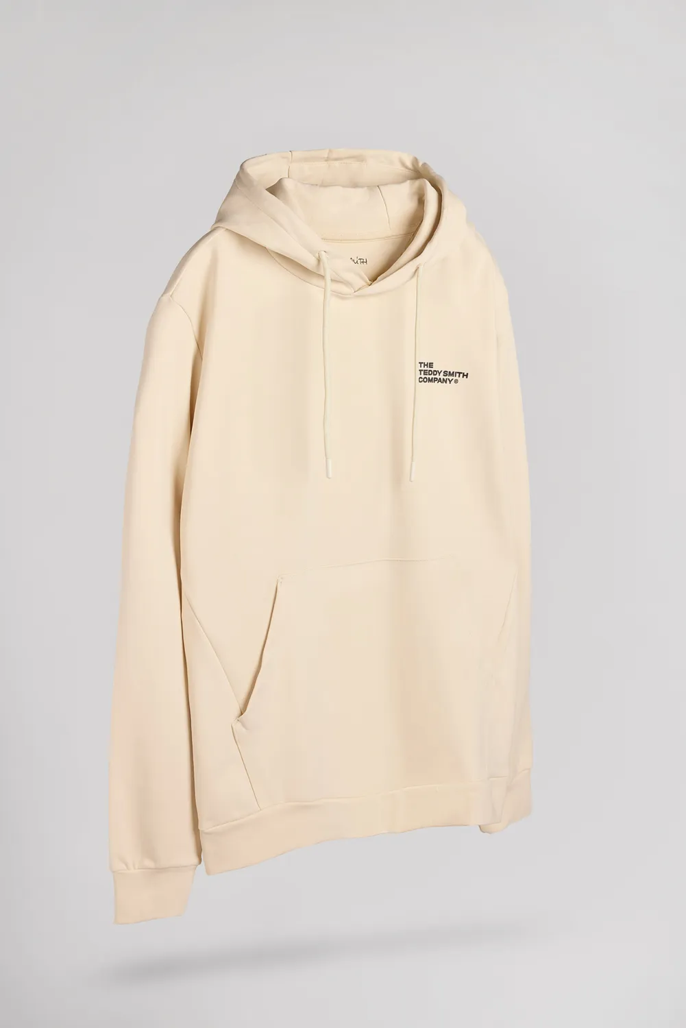 Teddy Smith S-Company Hoody Felpa Uomo Crema Cappuccio