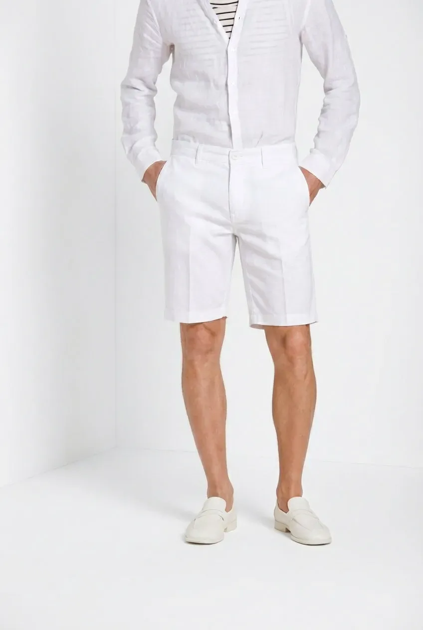 Mason's London bermuda uomo bianco regular stretch