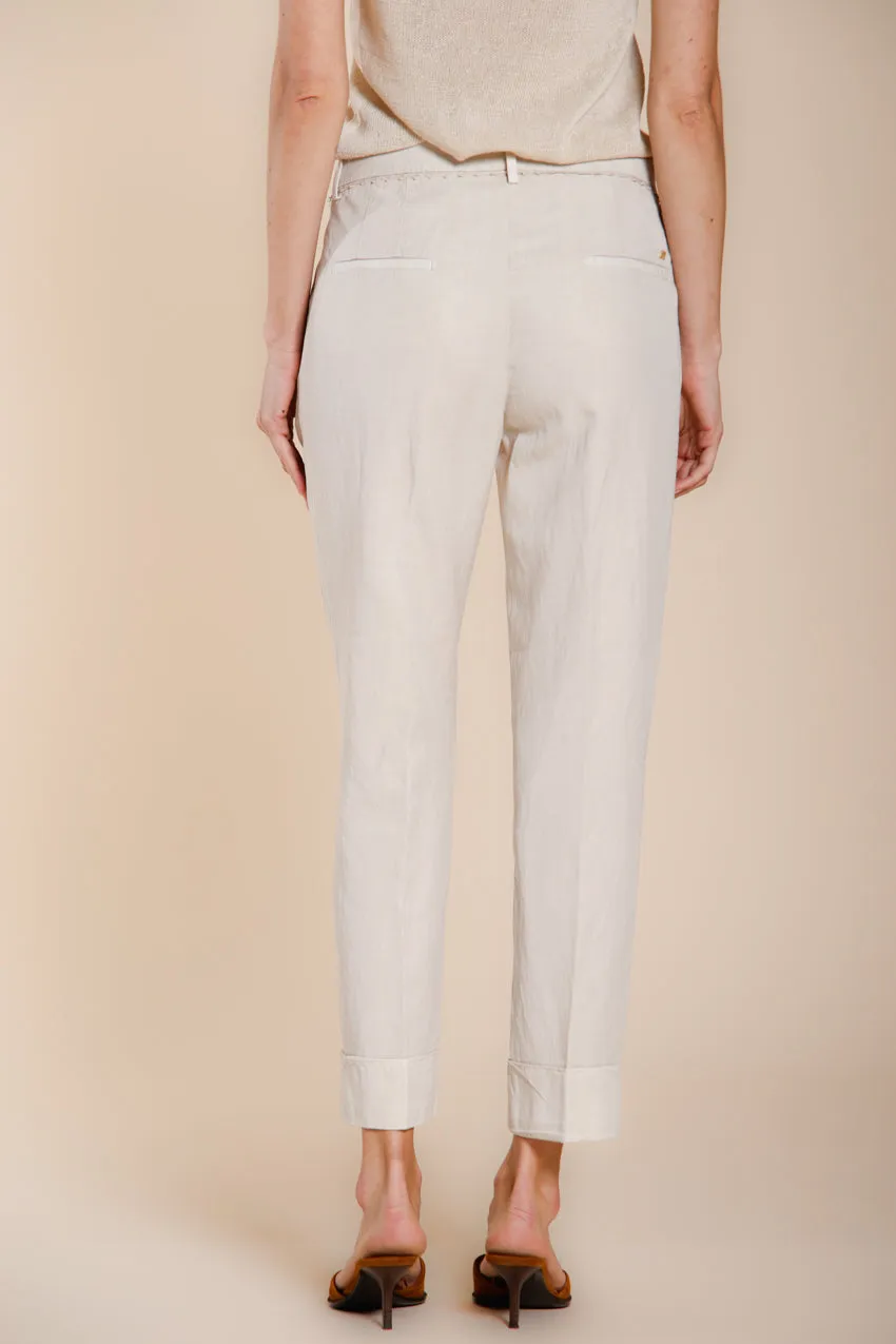 Mason's New York Carrot chino donna gesso lino carrot