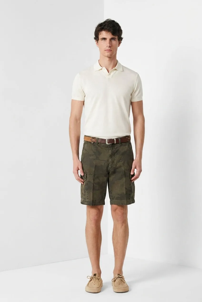 Mason's Chile M74 bermuda cargo camouflage verde
