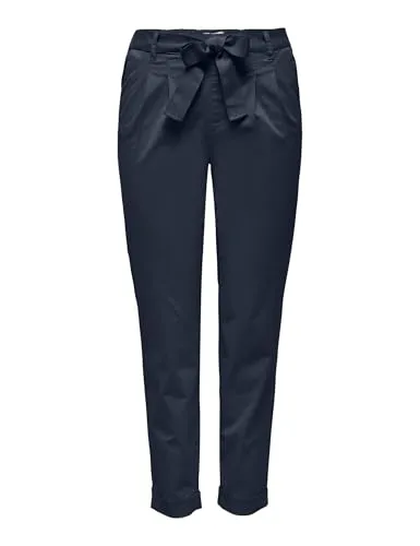 ONLY Onlrita-Evelyn MW Belt pantaloni larghi blu marine