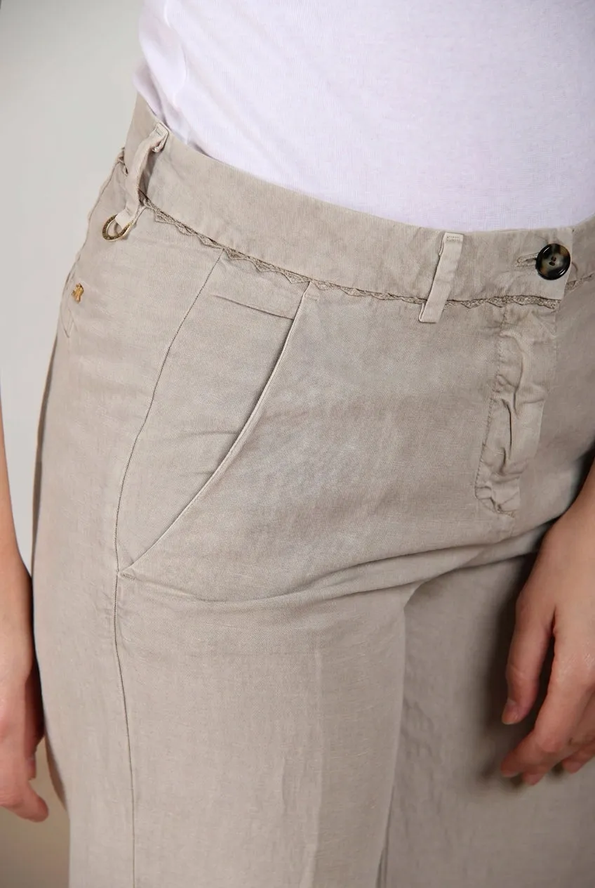 Mason's New York Carrot chino donna beige scuro lino