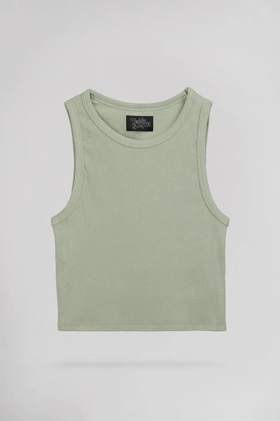 Teddy Smith Deb Us Rib top donna verde iceberg coste