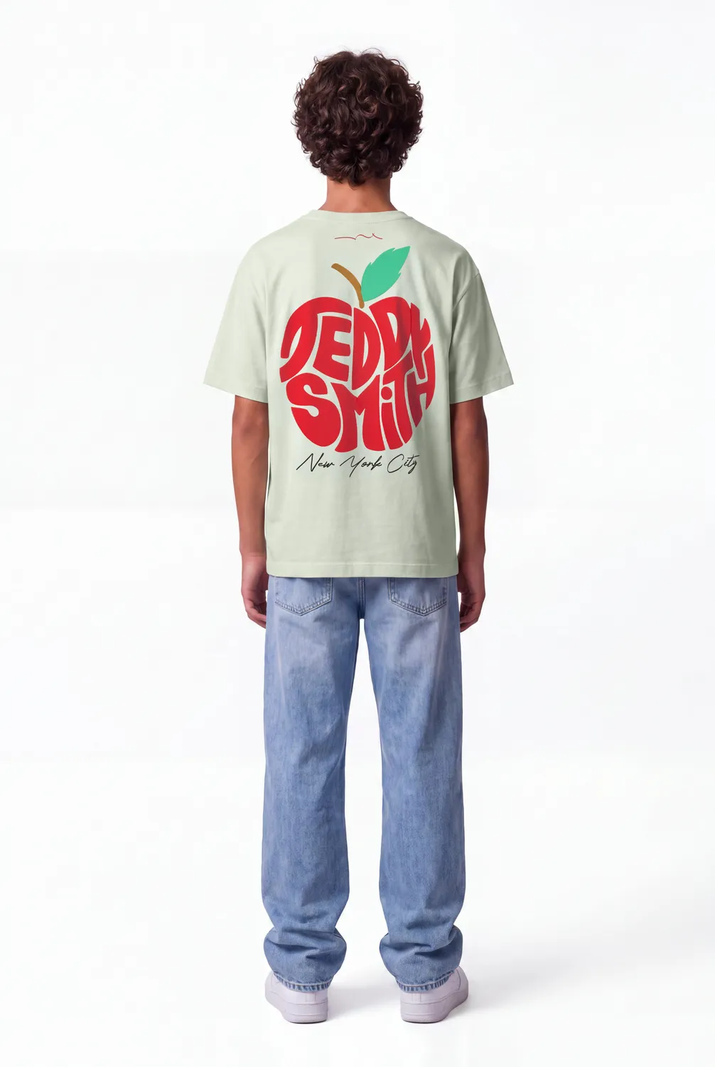 Teddy Smith T-Pom t-shirt ragazzo verde mela cotone