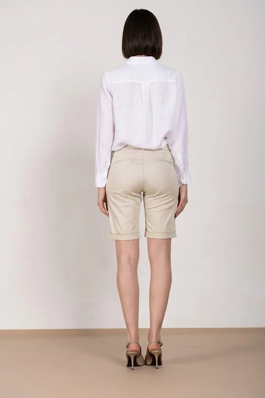 Mason's New York bermuda chino donna stucco slim