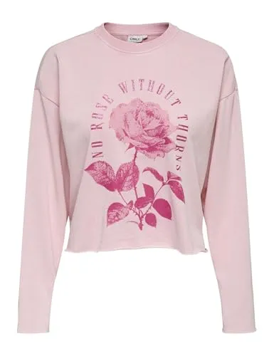 ONLY Onllucinda Flowers felpa donna Romance Rose S