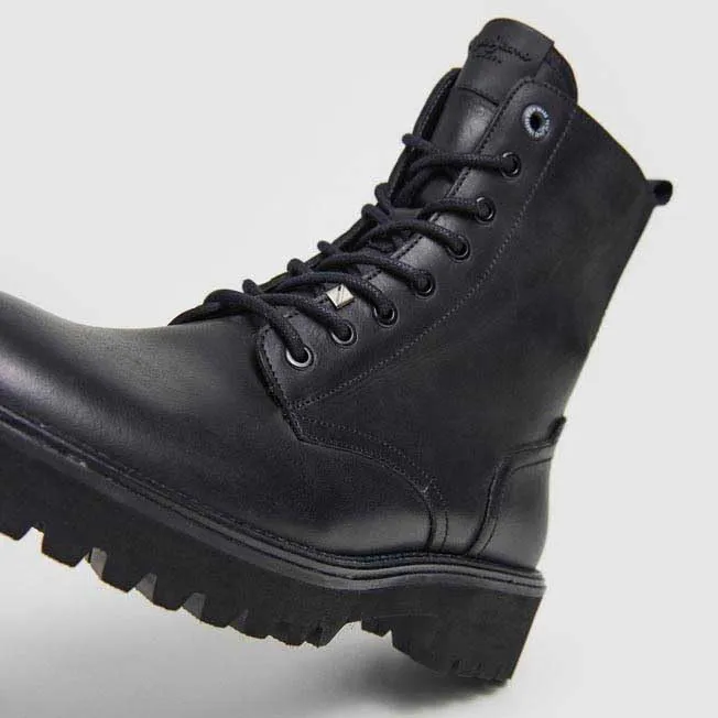 Pepe Jeans Durham Combat stivali uomo 43 pelle