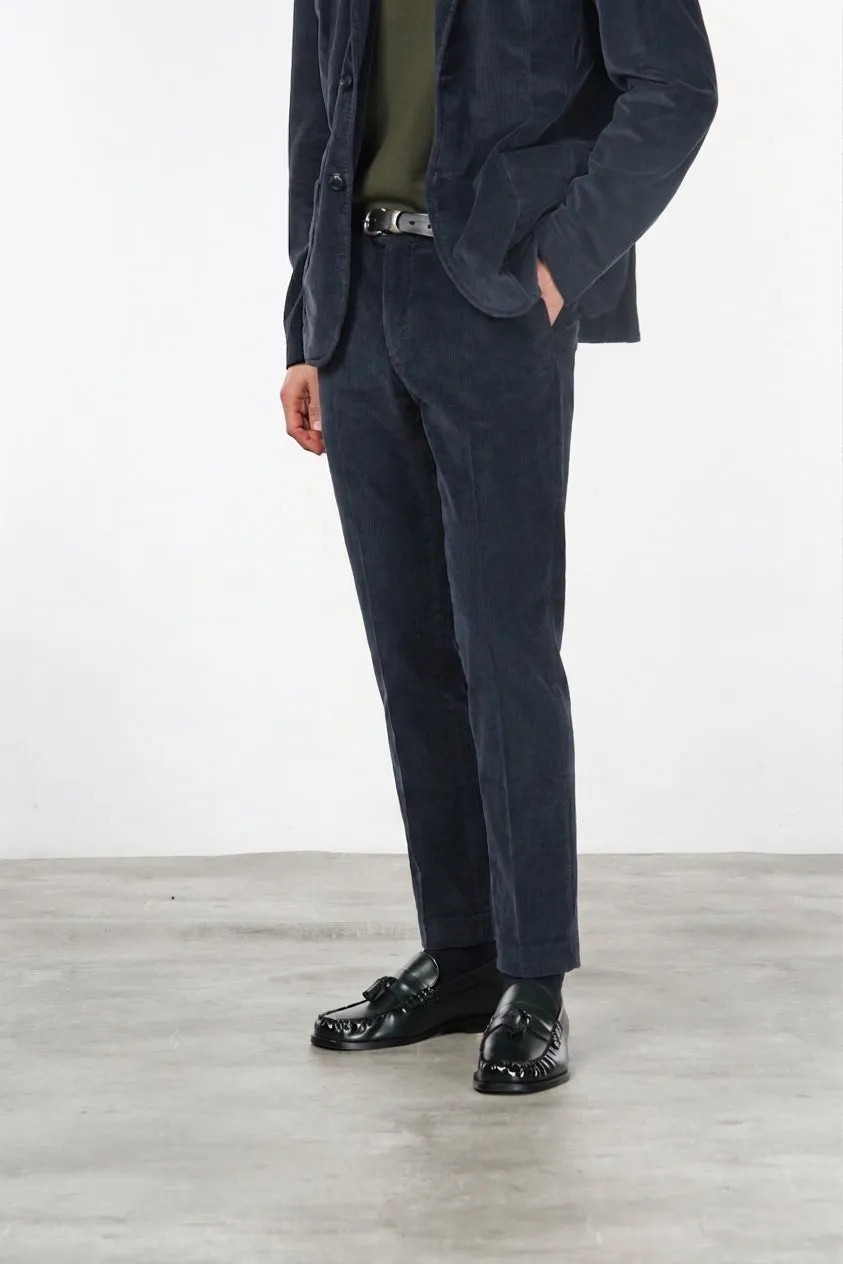 Mason's Milano chino uomo blu notte velluto