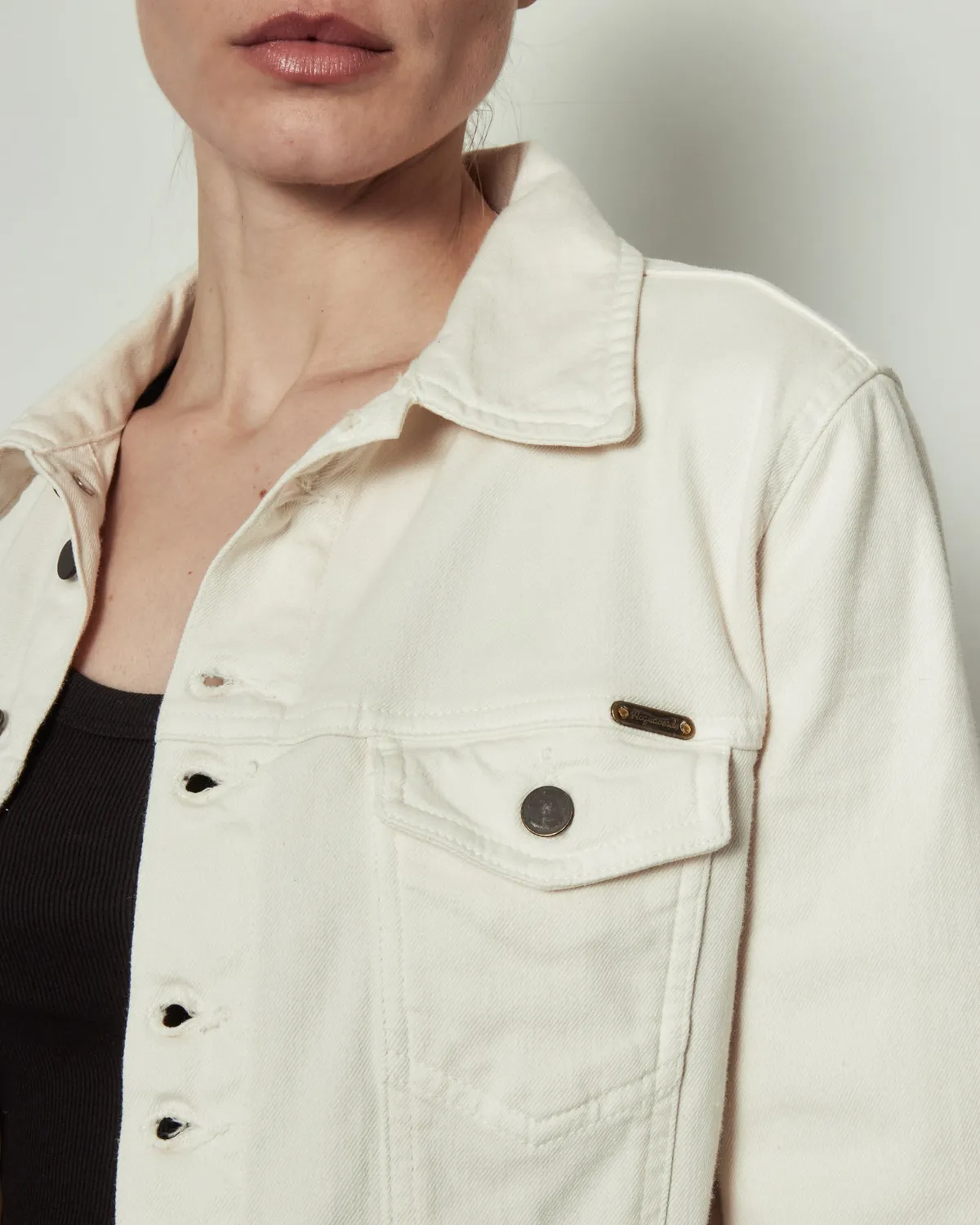 acquaverde Carmen giacca western Cream aderente