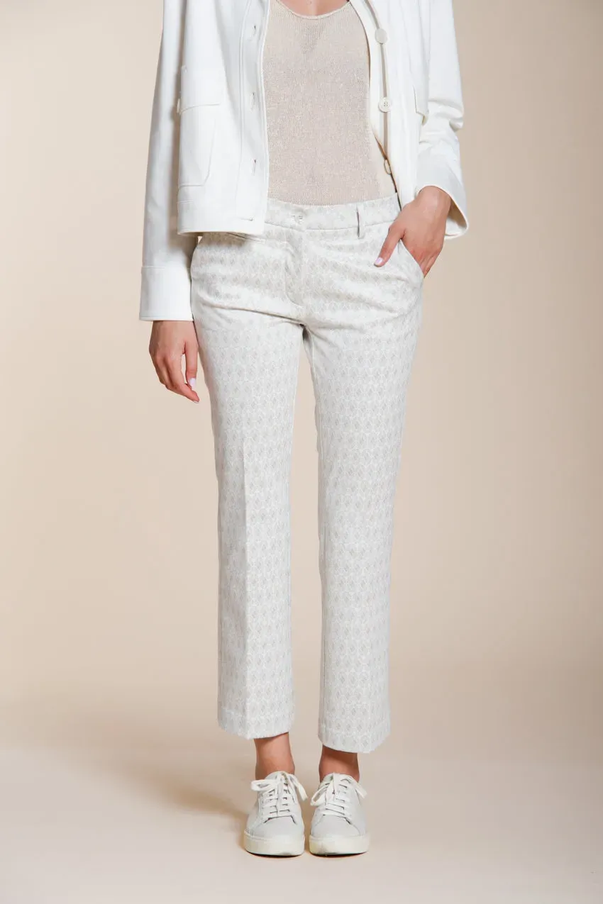 Mason’s New York Trumpet chino panna slim rombi