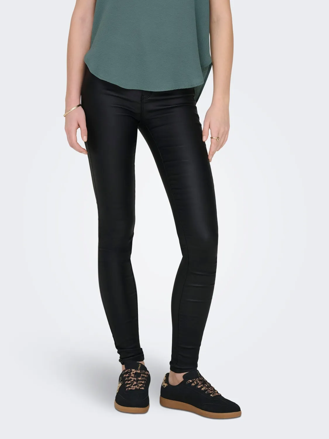 Only Shape skinny jeans donna M/L30 blu scuro vita alta
