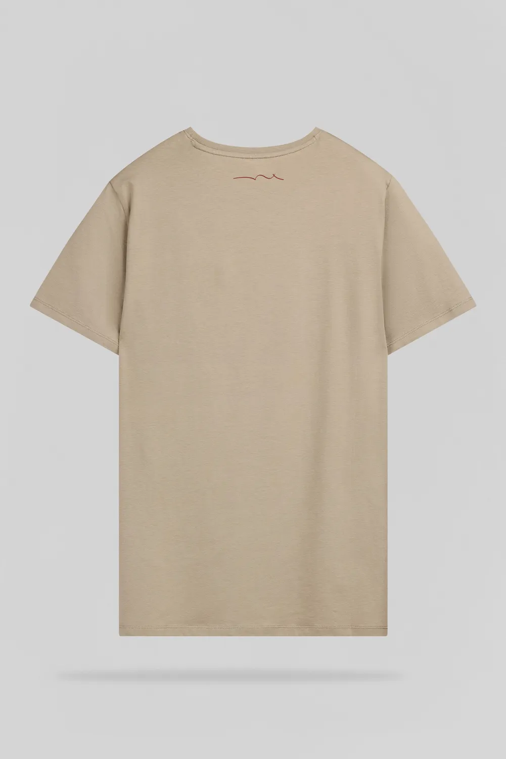 Teddy Smith T-Telo T-shirt Uomo Beige Cotone Elasticizzato