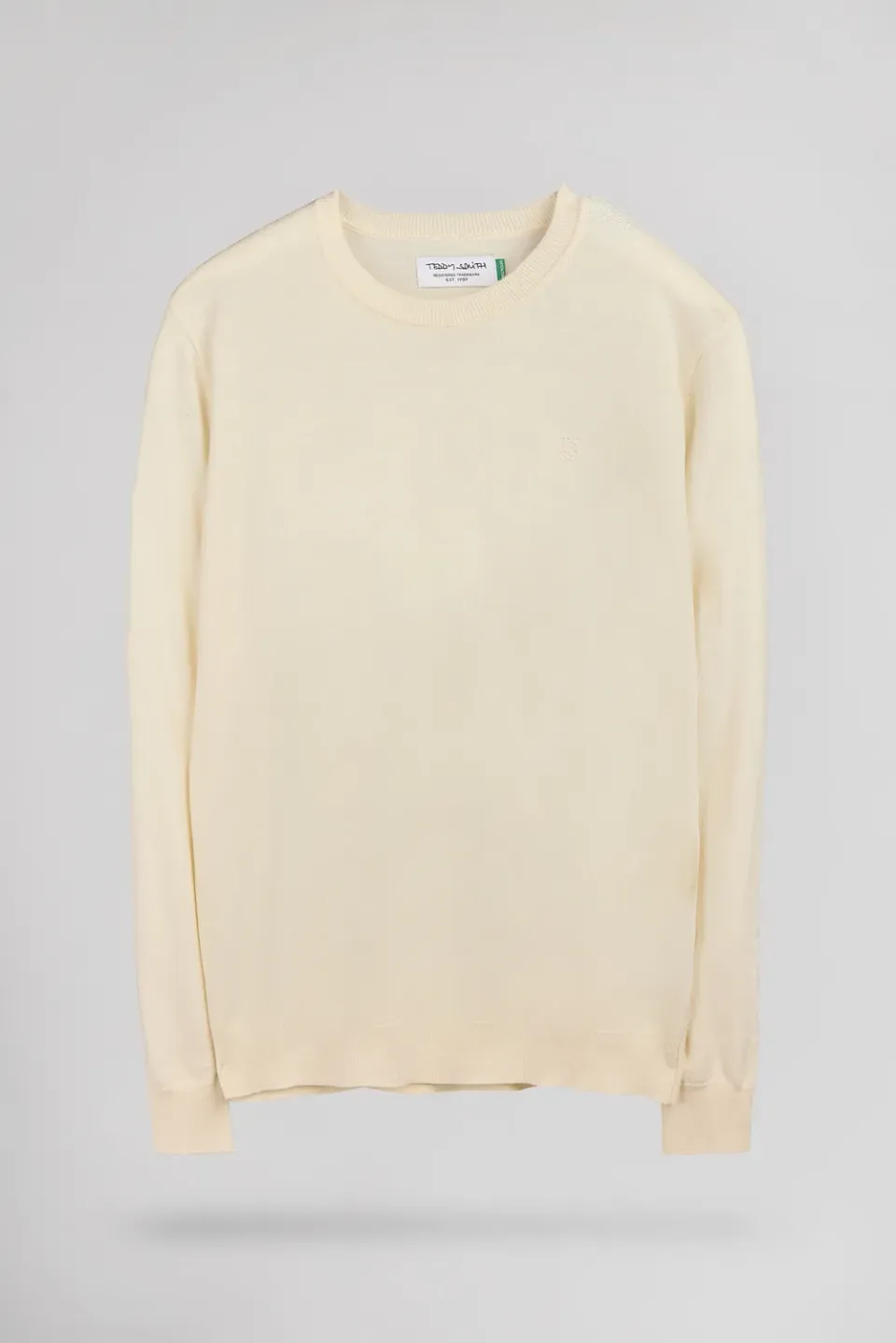 Teddy Smith P-Martino maglione uomo crema slim lana