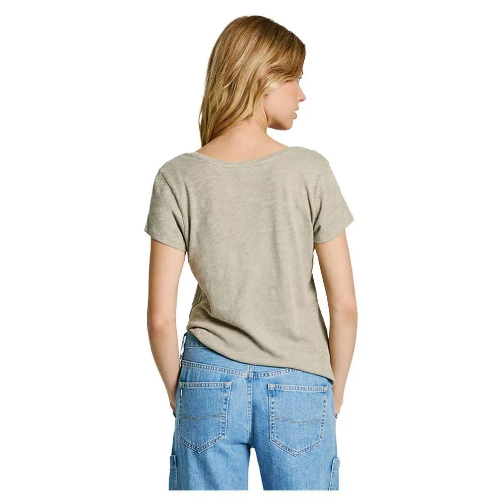 Pepe Jeans Ezzy T-Shirt donna scollo a V verde