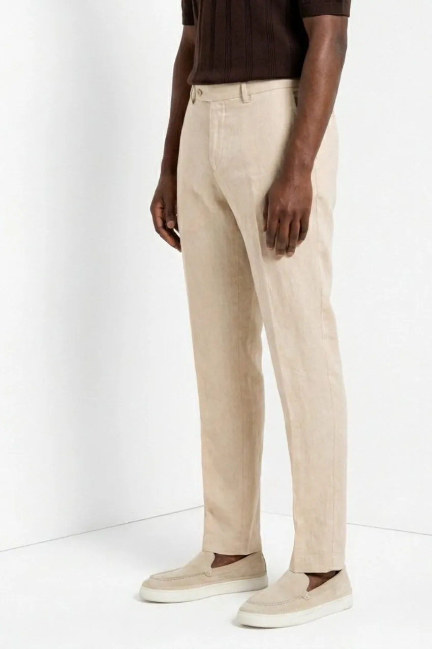 Mason's New York chino uomo beige chiaro lino regular