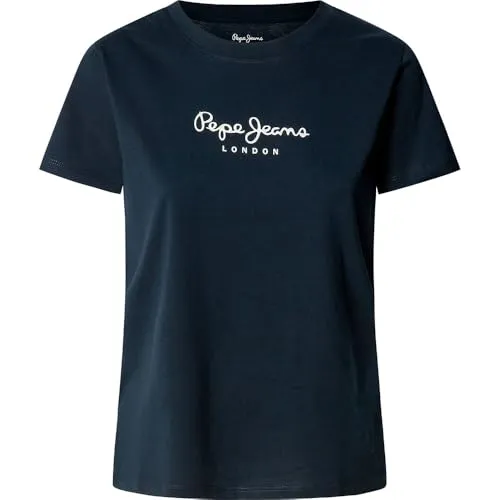 Pepe Jeans Macy T-Shirt Donna Bianco Pacco da 1 Girocollo