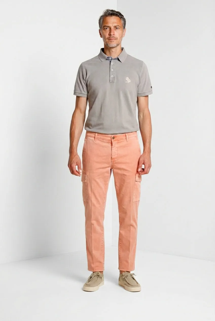Mason's Leopardi polo uomo piquet basalto cotone