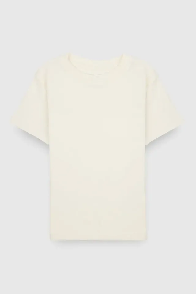 Teddy Smith T-Ribou MC JR t-shirt bianca bambina cotone